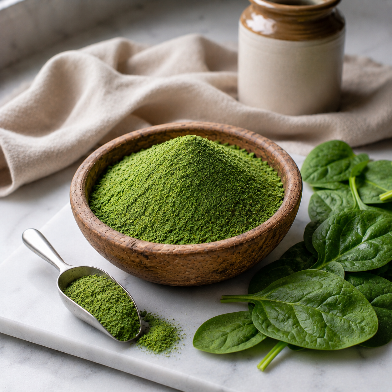 Dehydrated Spinach Leaf Powder